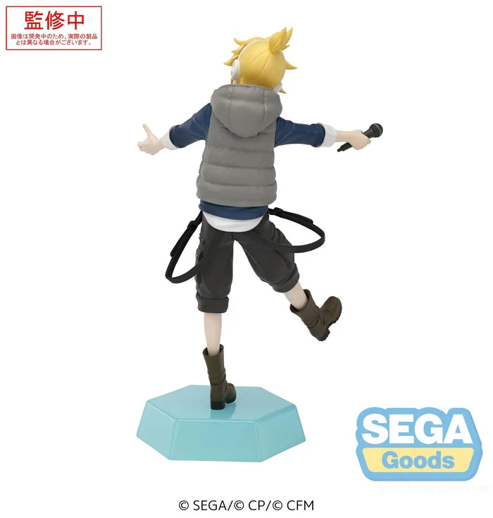 Figurine Hatsune Miku et Kagamine Len Street SEKAI Desktop x Decorate 14cm par Sega de dos