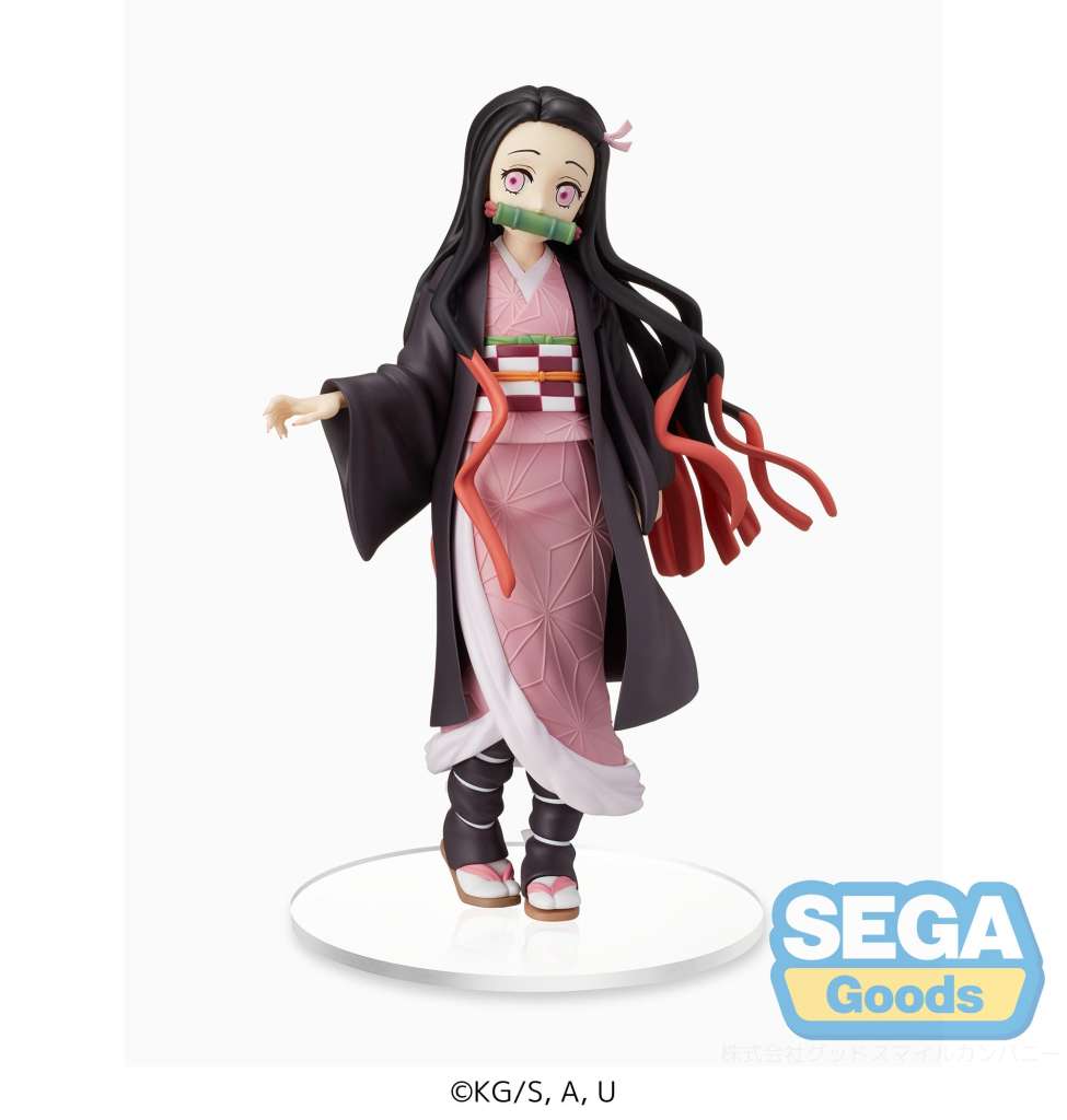 Figurine Nezuko Kamado Sibling Bond SPM 19cm par Sega – Demon Slayer face