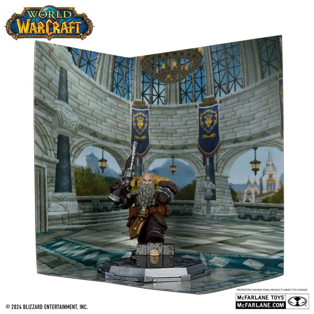 Figurine World Of Warcraft du Chasseur Nain et son loup - Mc Farlane - Geeky Owl