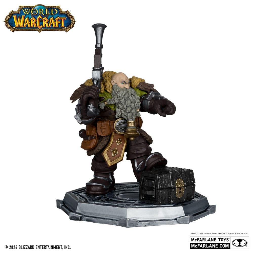 Figurine World Of Warcraft du Chasseur Nain et son loup - Mc Farlane - Geeky Owl