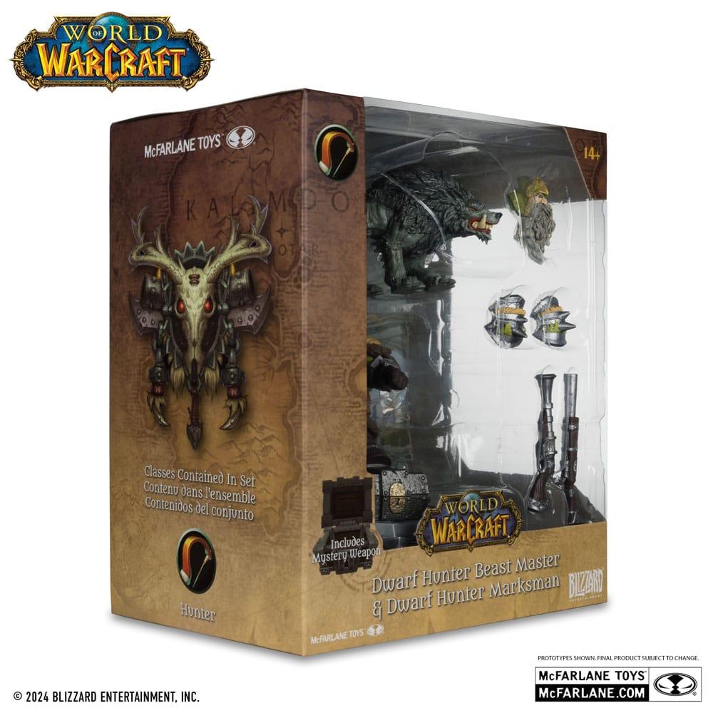 Figurine World Of Warcraft du Chasseur Nain et son loup - Mc Farlane - Geeky Owl