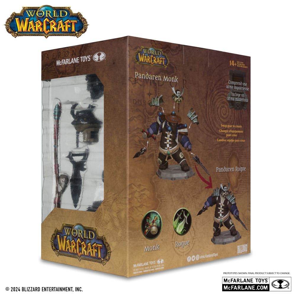 Figurine World Of Warcraft du Pandaren Moine ou Voleur - Mc Farlane