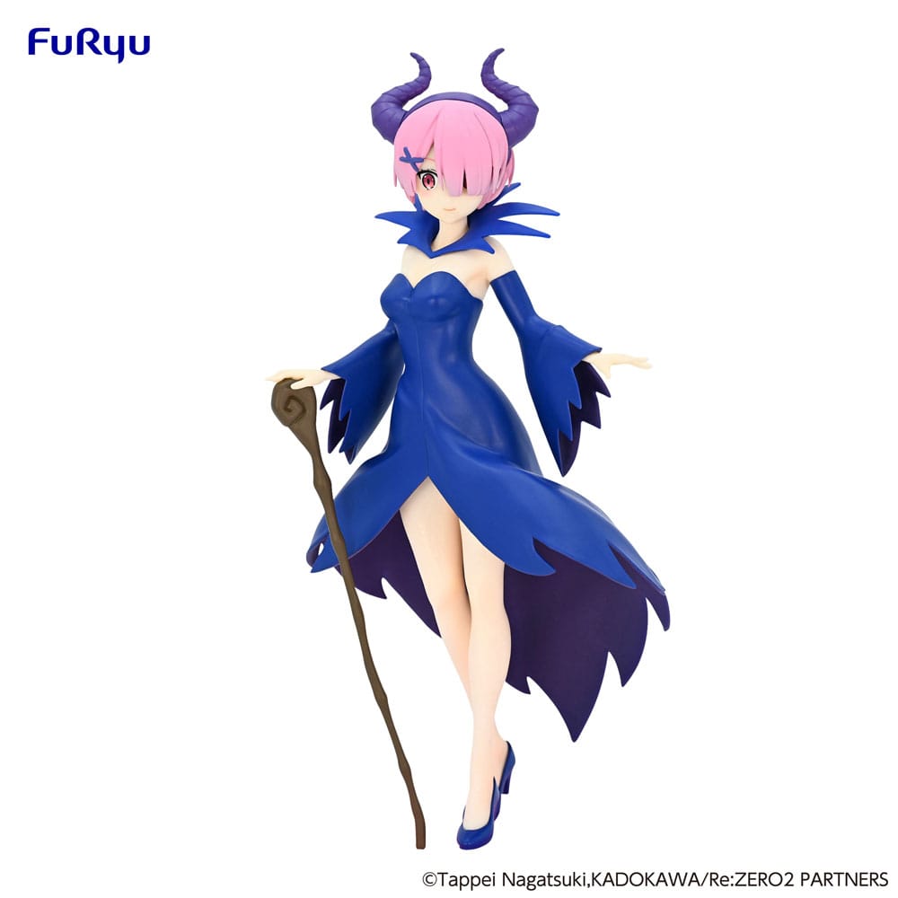 Figurine Ram Sleeping Beauty Another Color SSS - Re:Zero - Vue de face fond blanc