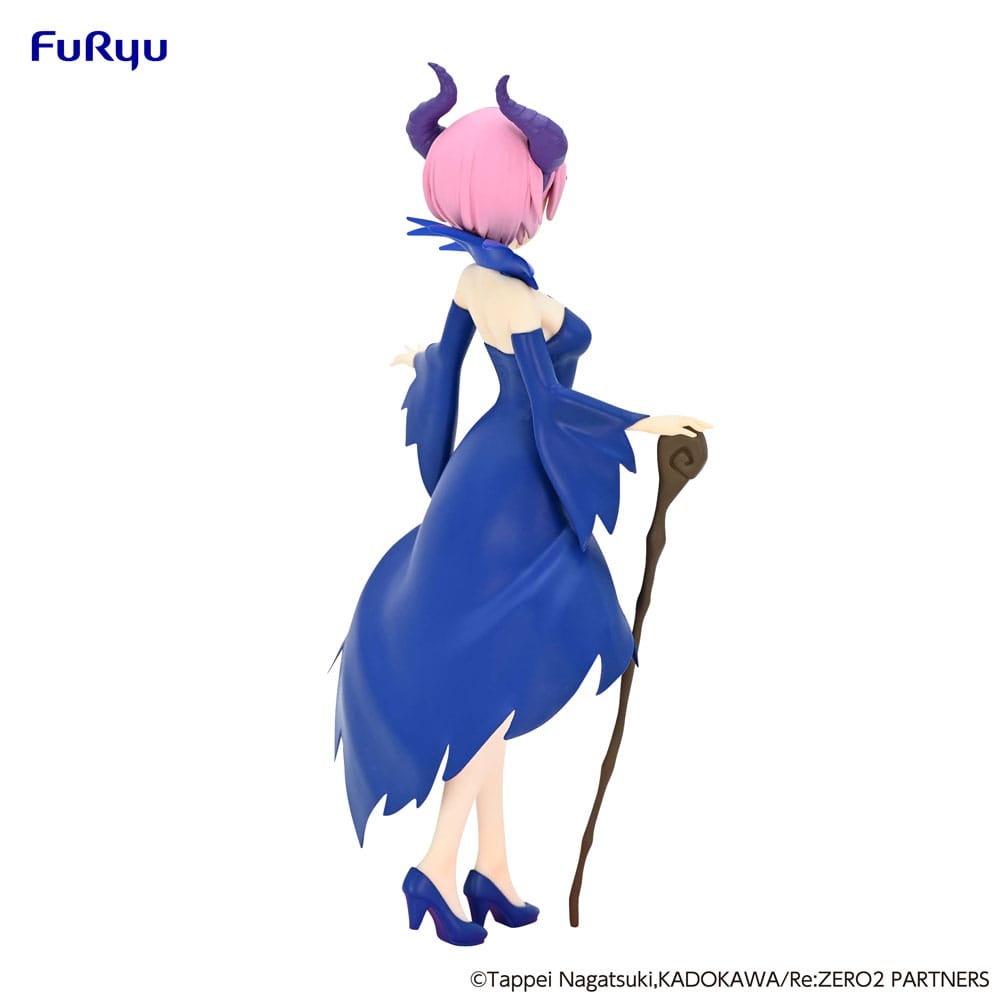 Figurine Ram Sleeping Beauty Another Color SSS - Re:Zero - Vue de dos fond blanc