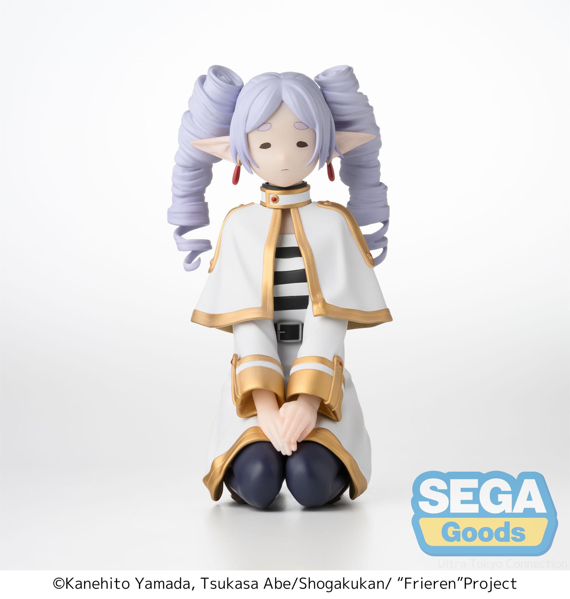 Figurine Sousou No Frieren tate roll no Nacchatta - Chokonose - Frieren à genoux vu de face fond blanc