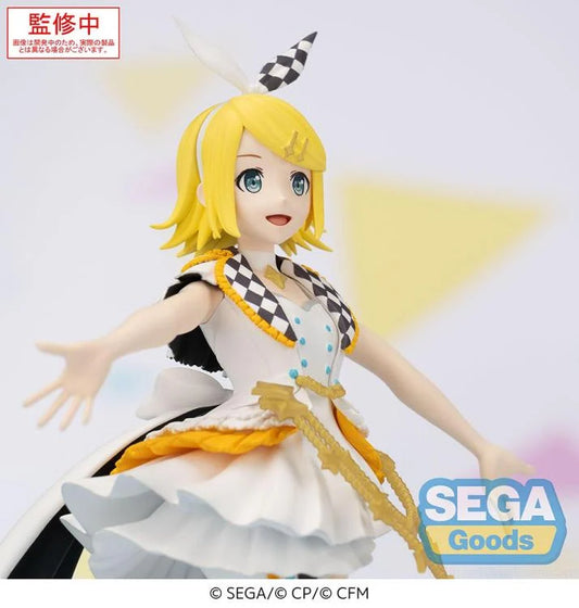 Figurine Hatsune Miku et Kagamine Rin Stage SEKAI Desktop x Decorate 14cm par Sega visage