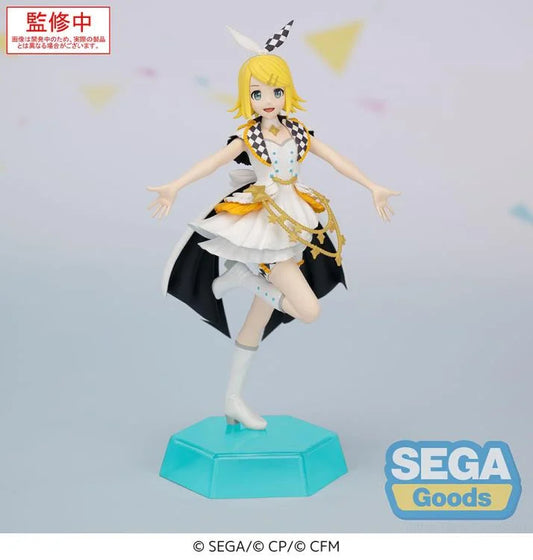 Figurine Hatsune Miku et Kagamine Rin Stage SEKAI Desktop x Decorate 14cm par Sega face