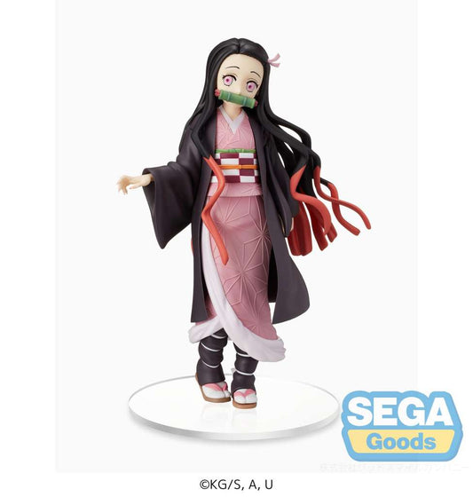 Figurine Nezuko Kamado Sibling Bond SPM 19cm par Sega – Demon Slayer face