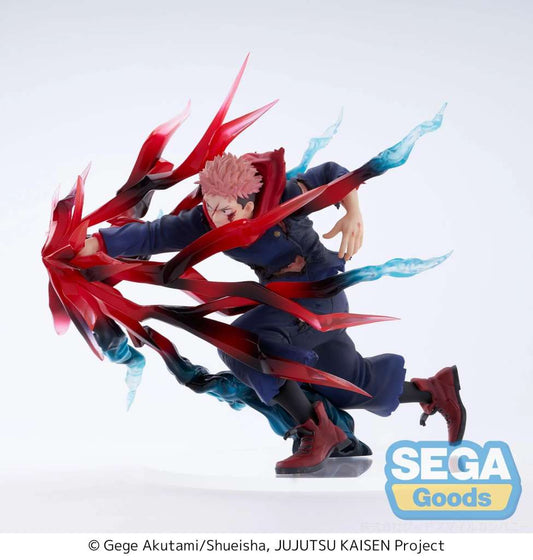 Figurine Yuji Itadori Black Flash Luminasta 15cm par Sega – Jujutsu Kaisen de coté