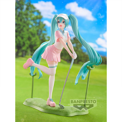 Figurine Hatsune Miku - Holiday Memories Collection - Golf Ver. (Banpresto, 20 cm)
