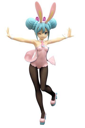 Figurine Hatsune Miku Bicute Bunnies Wink Pearl Pink Color