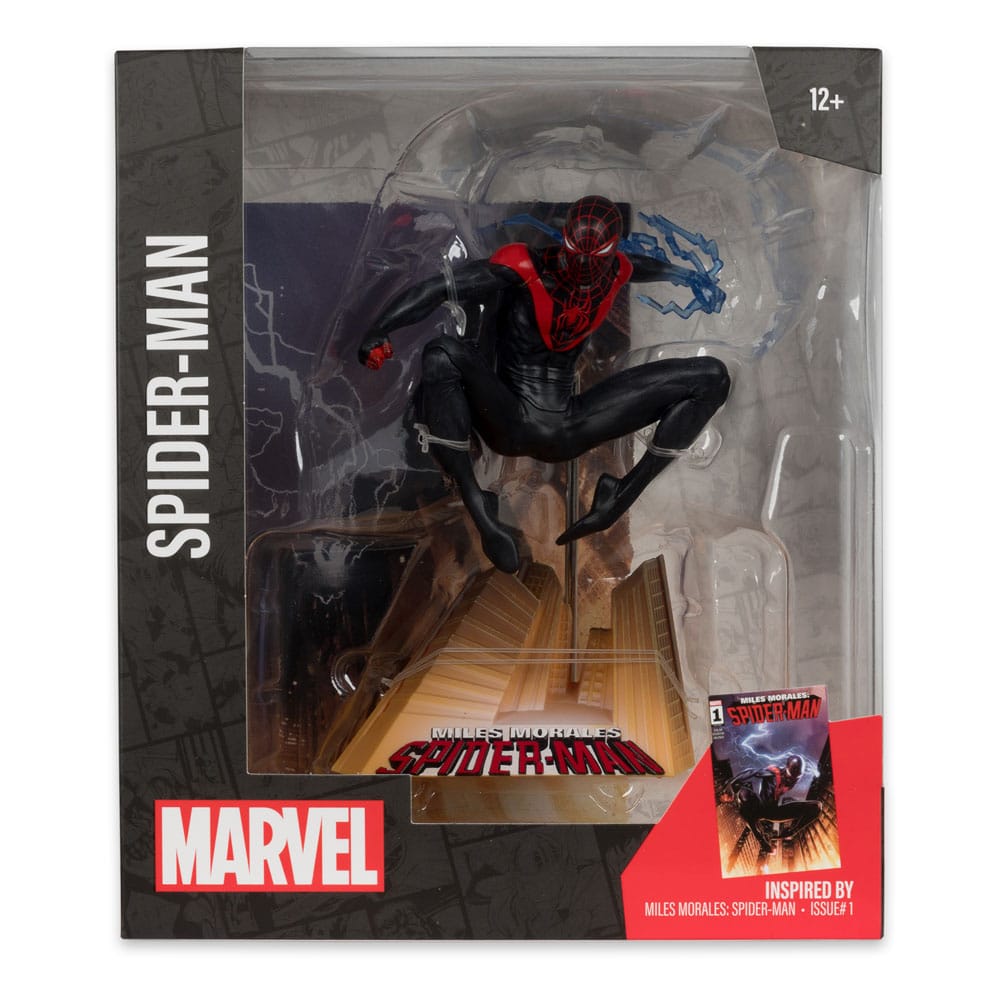 Spider-man - Figurine Miles Morales : Spider-Man Boite face