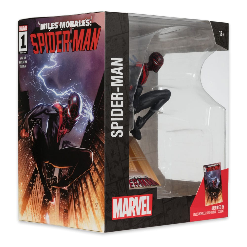 Spider-man - Figurine Miles Morales : Spider-Man Boite coté