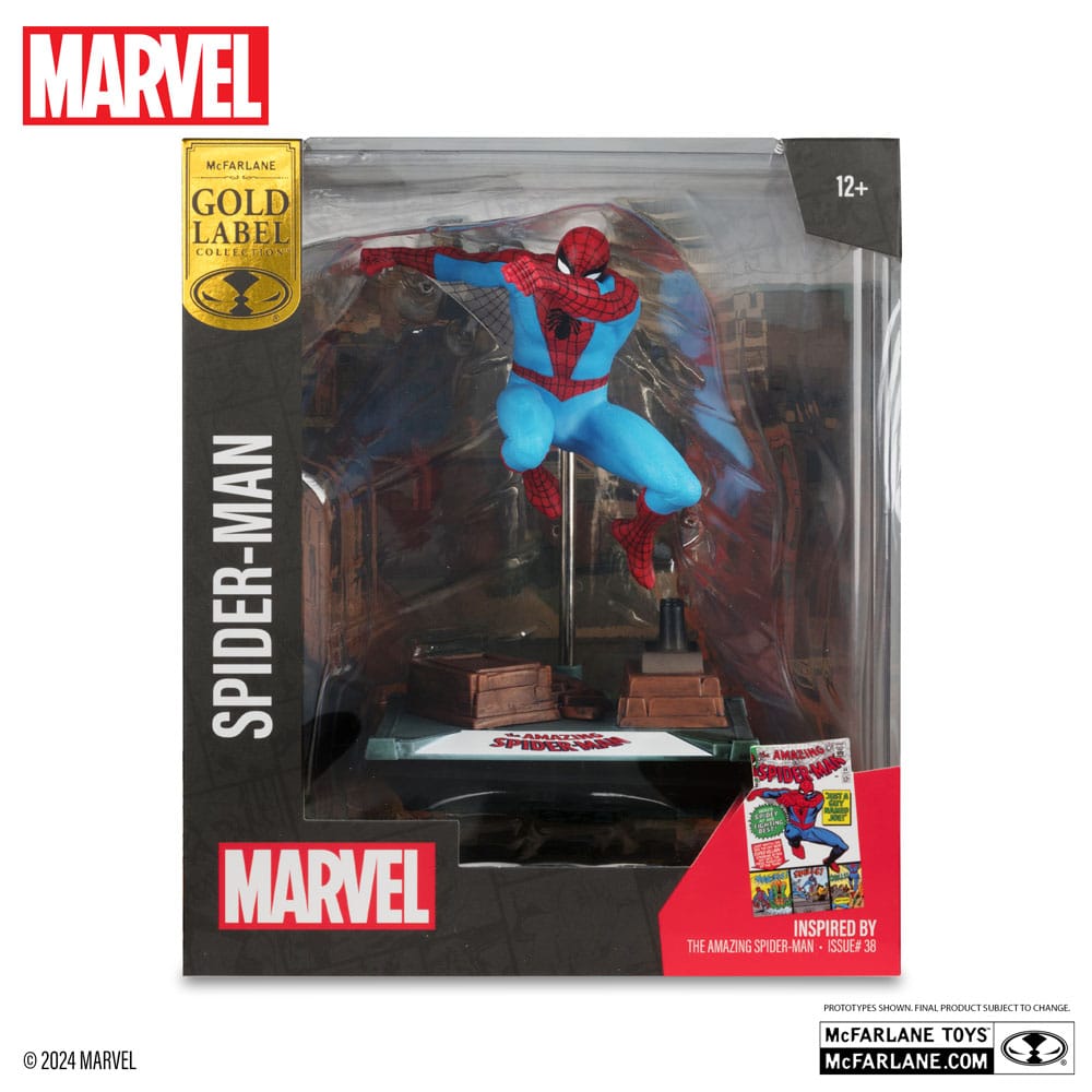 Spider-man - Figurine The Amazing Spider-Man #38 - Gold Label boite