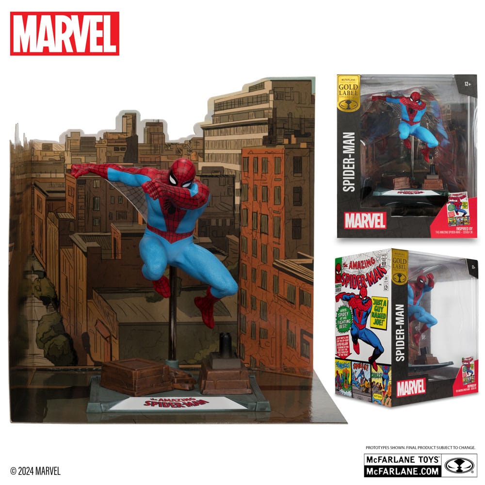Spider-man - Figurine The Amazing Spider-Man #38 - Gold Label boite