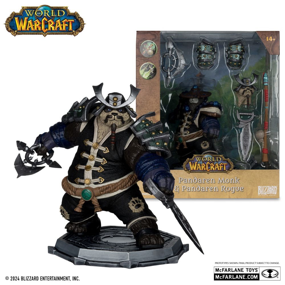 Figurine World Of Warcraft du Pandaren Moine ou Voleur - Mc Farlane
