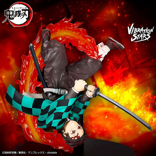 Figurine Tanjiro Kamado Demon Slayer Vibration Stars Plus Banpresto 12cm décors