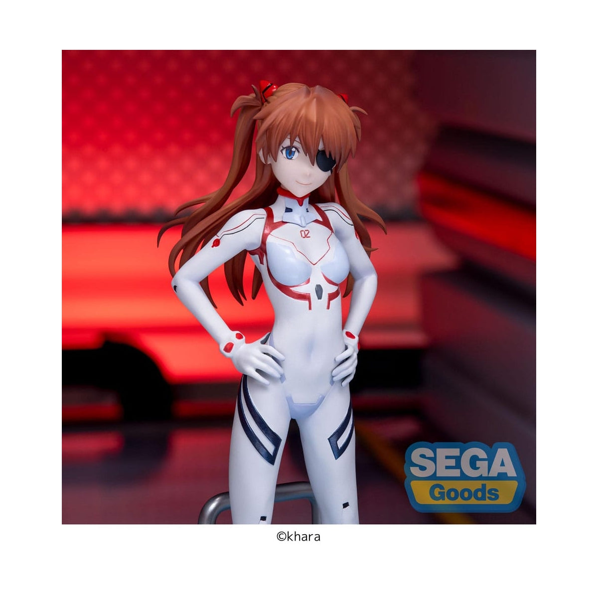 Figurine Evangelion de Asuka Shikinami Langley dans sa tenu Blanche - Geeky Owl