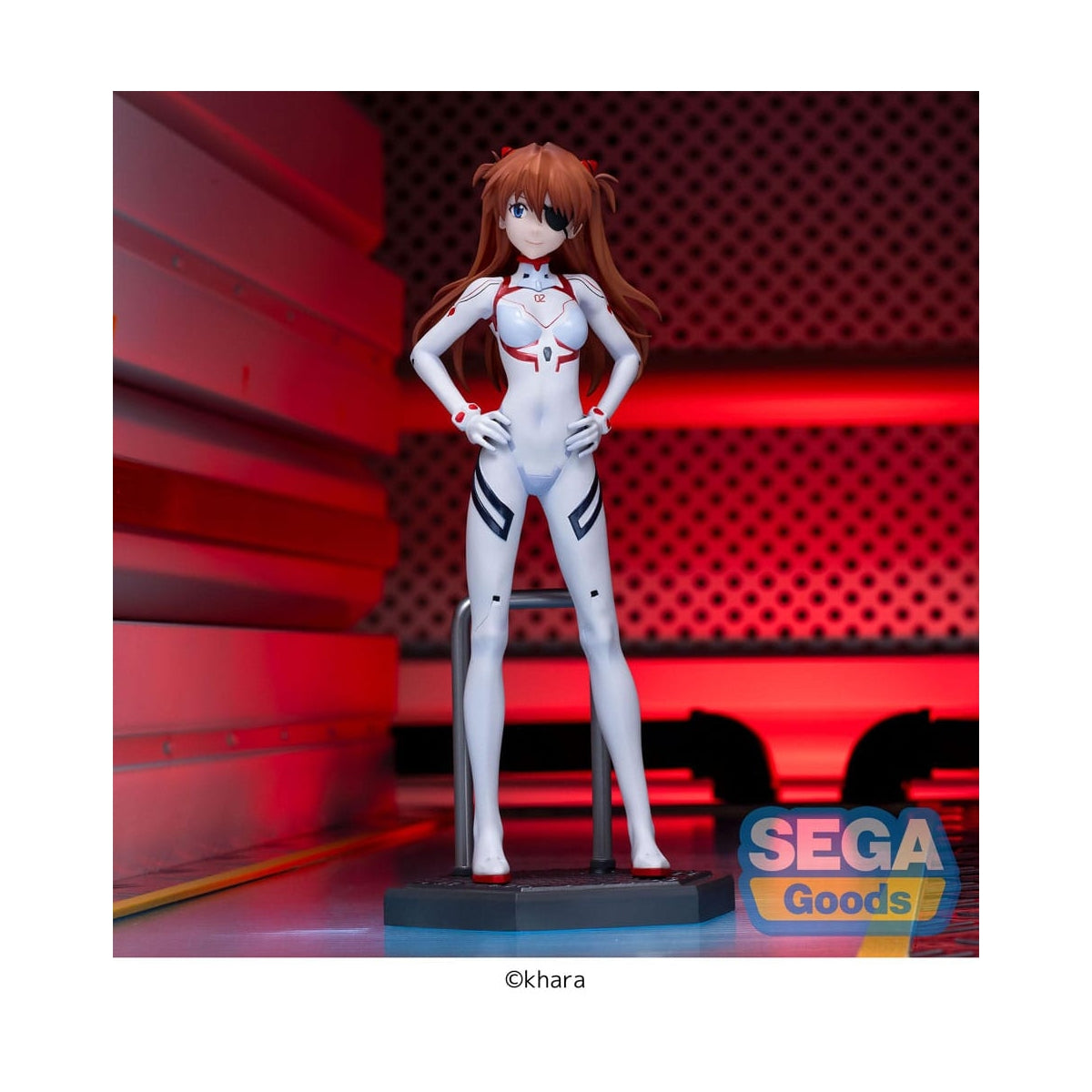 Figurine Evangelion de Asuka Shikinami Langley dans sa tenu Blanche - Geeky Owl