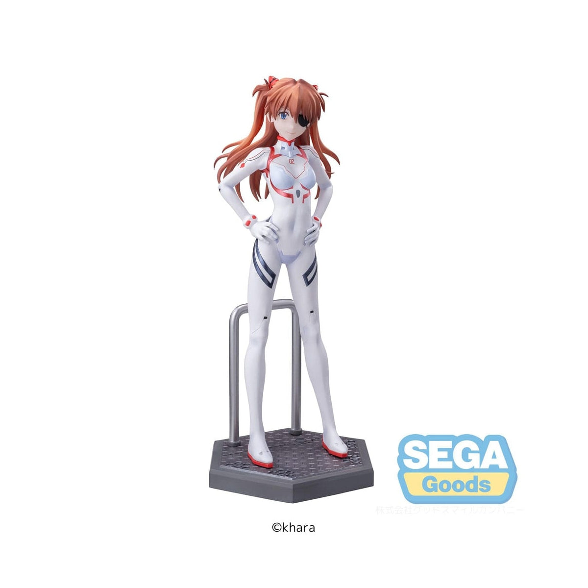 Figurine Evangelion de Asuka Shikinami Langley dans sa tenu Blanche - Geeky Owl