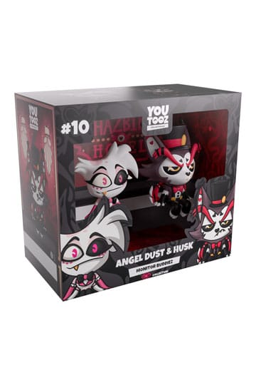 Figurines Angel Dust & Husk Monitor Buddiez boite