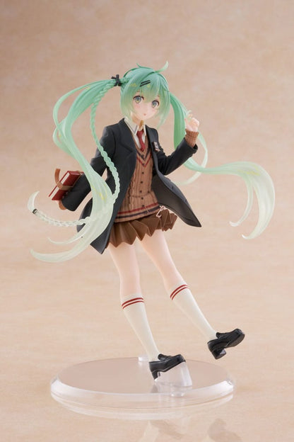 Figurine Hatsune Miku Fashion Preppy Ver. 18 cm par Taito, style preppy