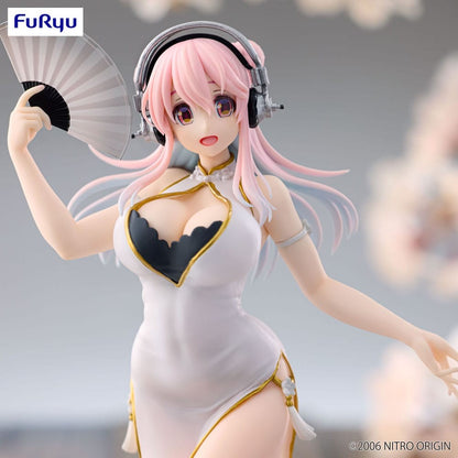 SUPER SONICO – Trio-Try-iT Sonico White Cheongsam face
