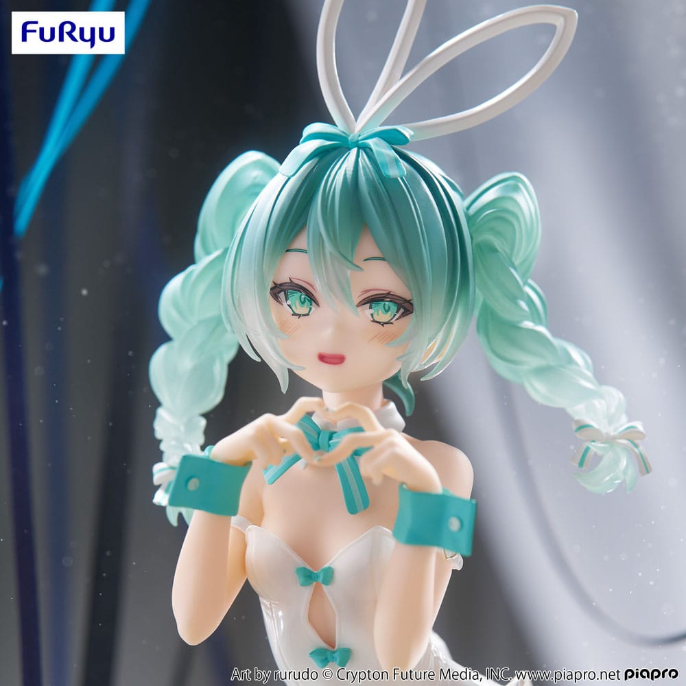 Figurine Hatsune Miku Rurudo White BiCute Bunnies GeekyOwl