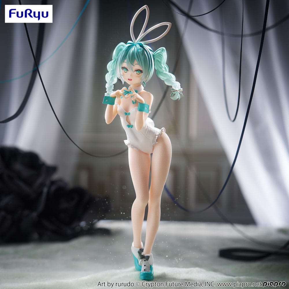 Figurine Hatsune Miku Rurudo White BiCute Bunnies GeekyOwl
