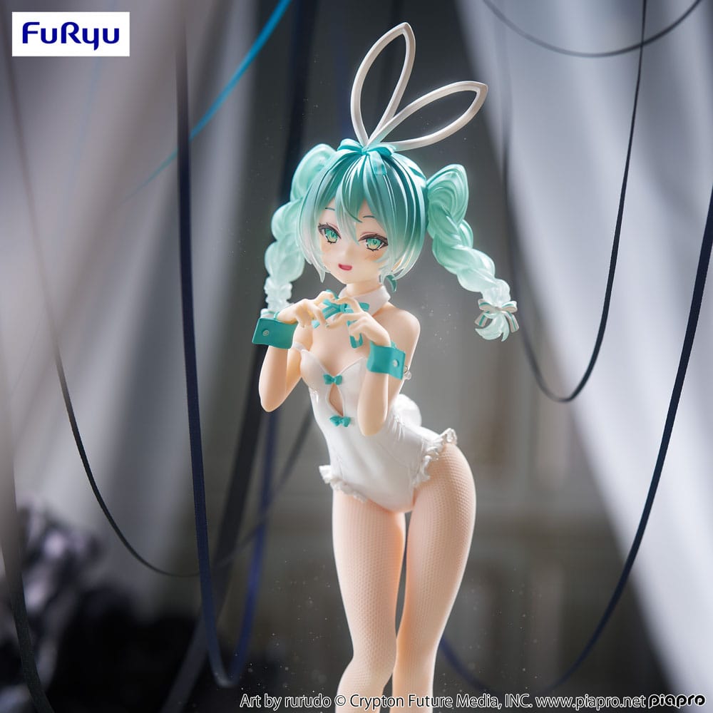 Figurine Hatsune Miku Rurudo White BiCute Bunnies GeekyOwl