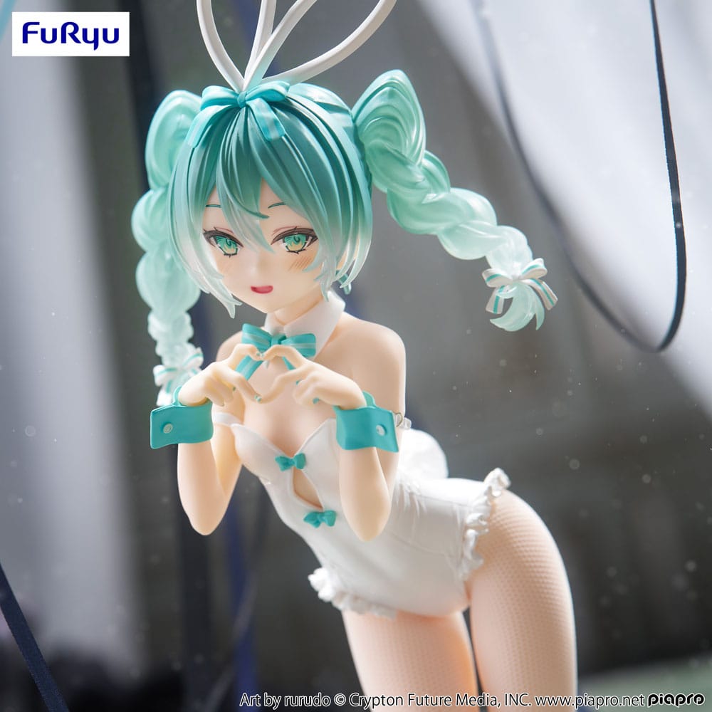 Figurine Hatsune Miku Rurudo White BiCute Bunnies GeekyOwl