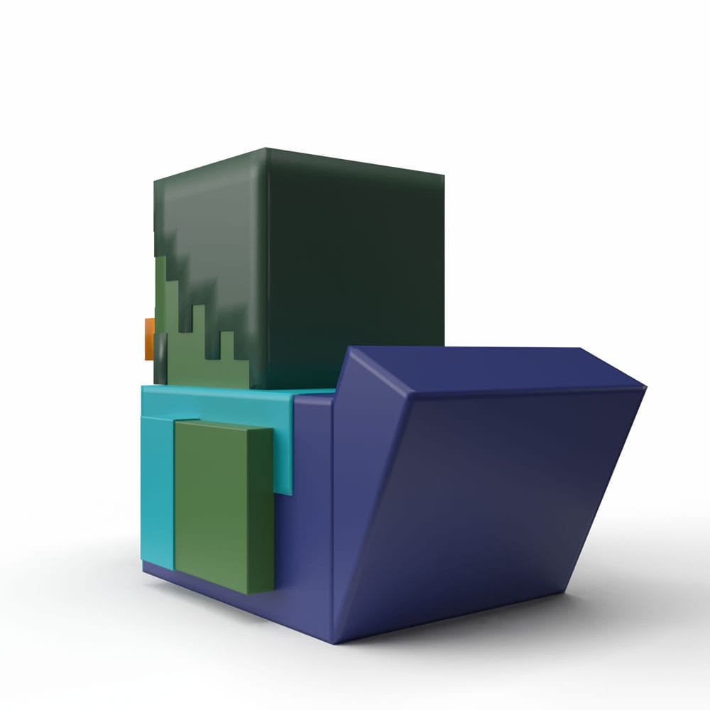 Minecraft - Zombie - Mini canard Tubbz - 5cm