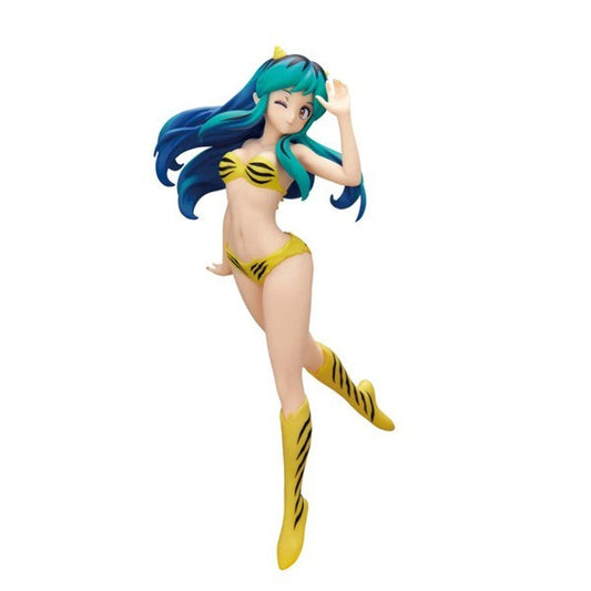 Figurine de Lum d'Urusei Yatsura (22 cm), collection Glitter & Glamours de Banpresto, mettant en valeur le personnage dans une pose élégante et dynamique.