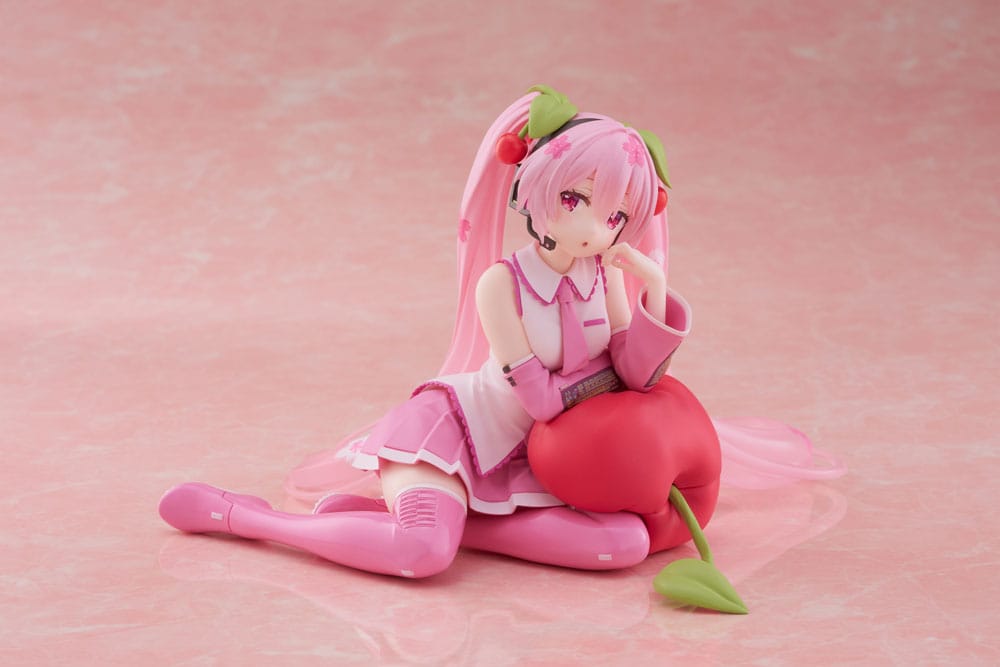 Hatsune Miku Figurine Sakura Miku Cherry Cushion